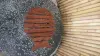 Product image 5 of the product “Folding table in shape of fish, made of wood. 33cm Height. Dark Brown lacquered. ”